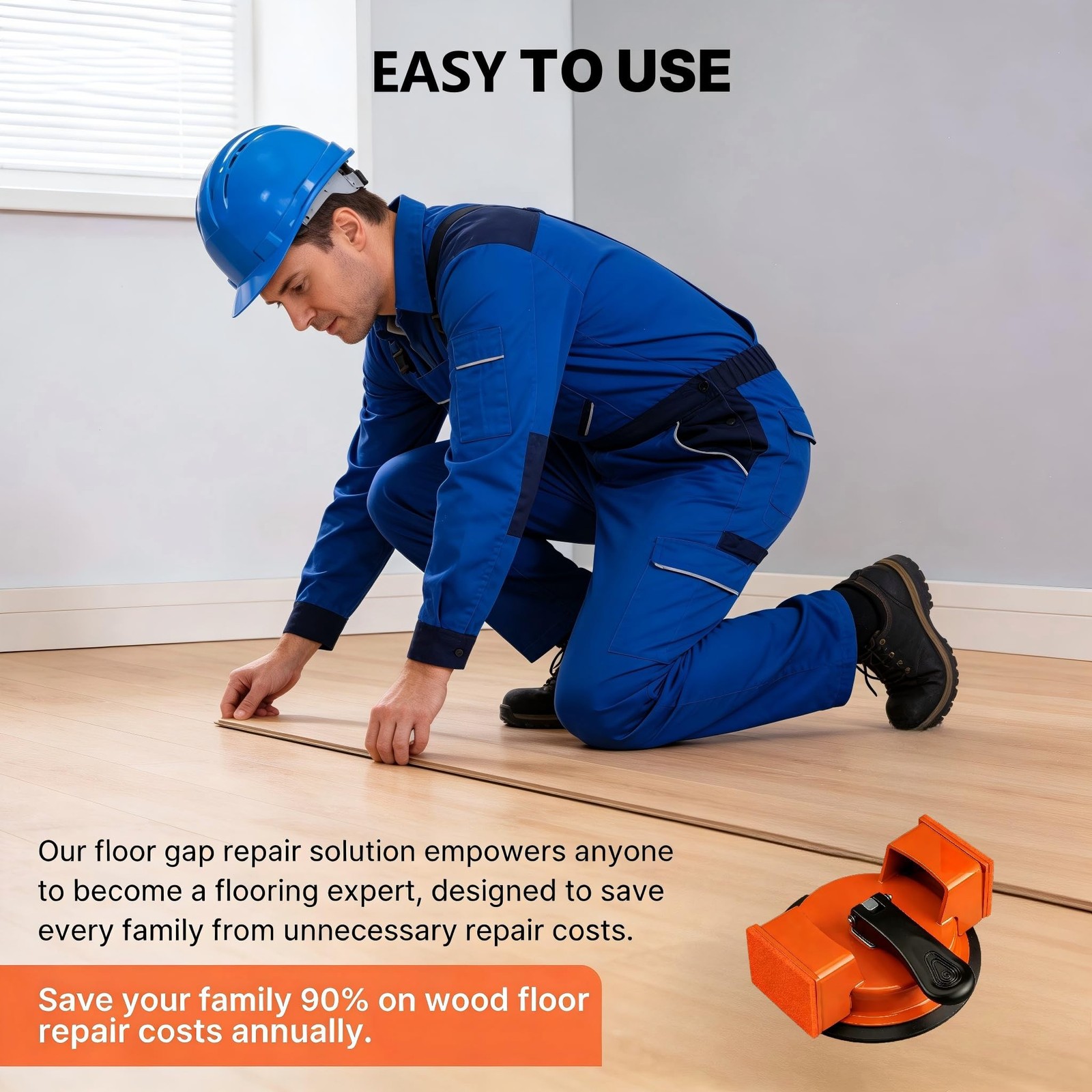 Floor Gap Repair Tool,Heavy Duty Floor Gap Fixer Suction Cup Tool | Enhanced …