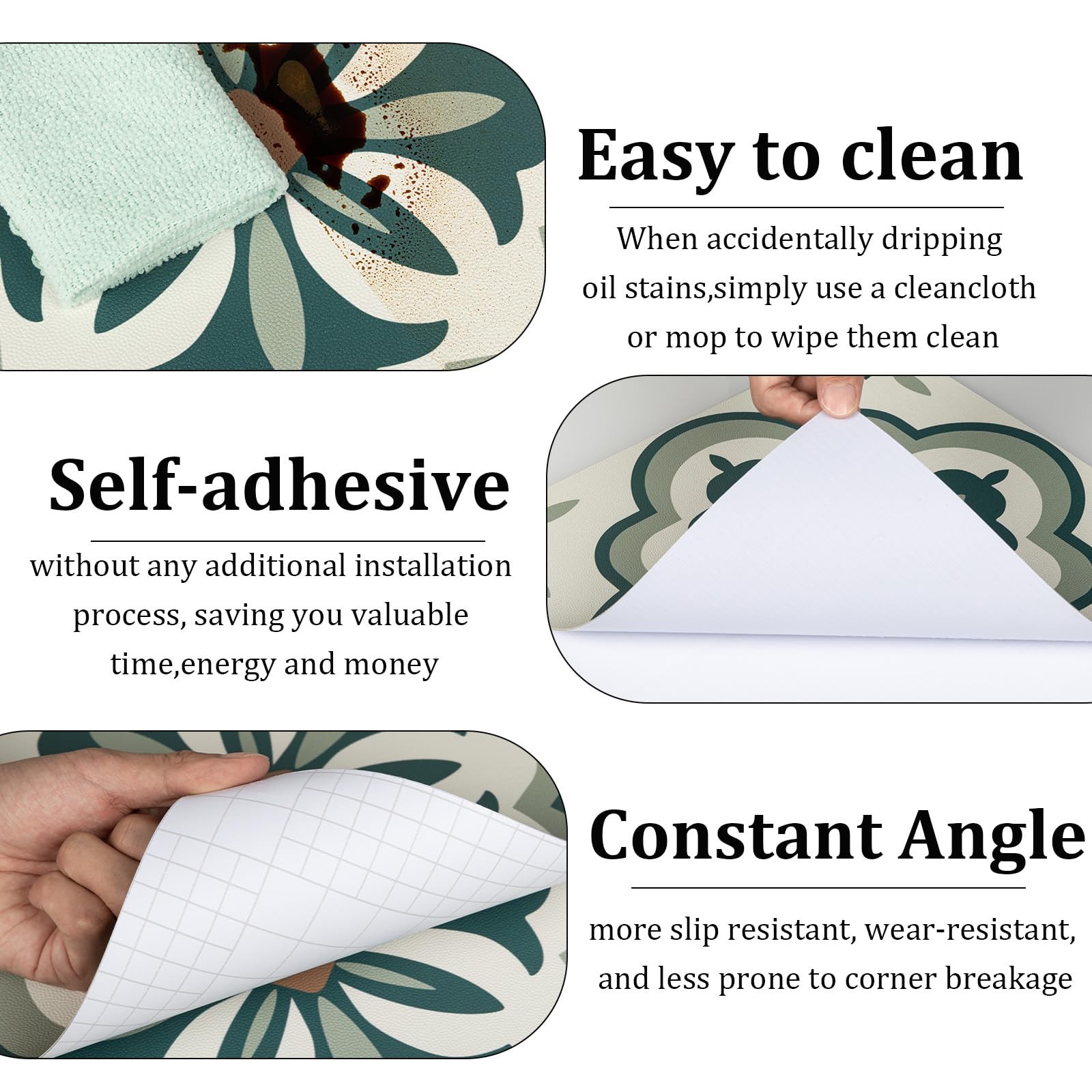 20 PCS 11.8″ Peel and Stick Floor Tile Self Adhesive Waterproof Vinyl Flooring