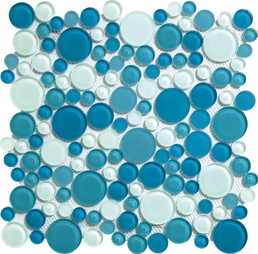 Simple Tile – Glass Mosaic Tile For Kitchen Backsplash Bathroom, GM 4104 – Ocean