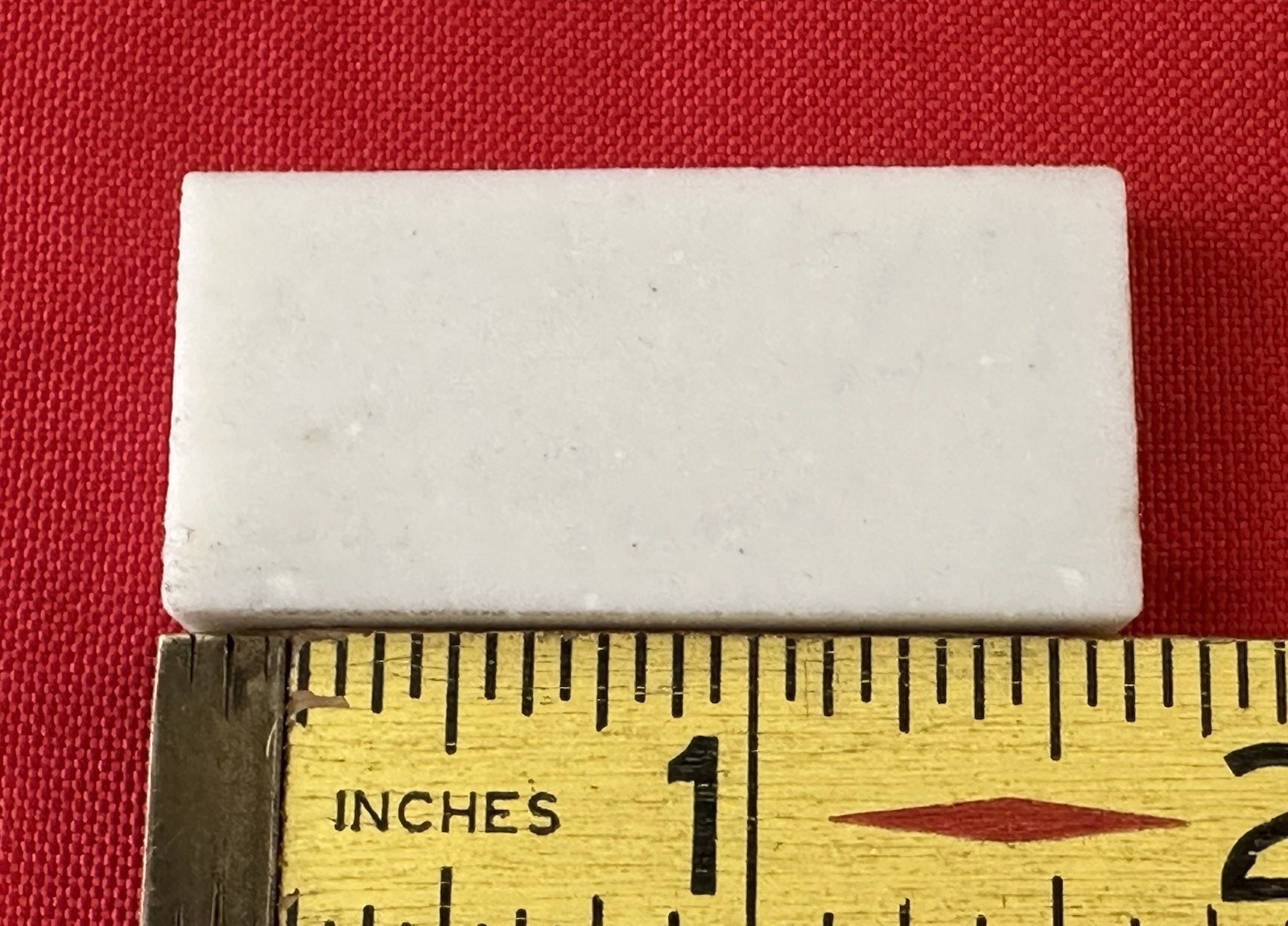 1 pc. Vintage Porcelain White: Pinwheel Replacement Floor Tile, 1-9/16″ X 3/4″