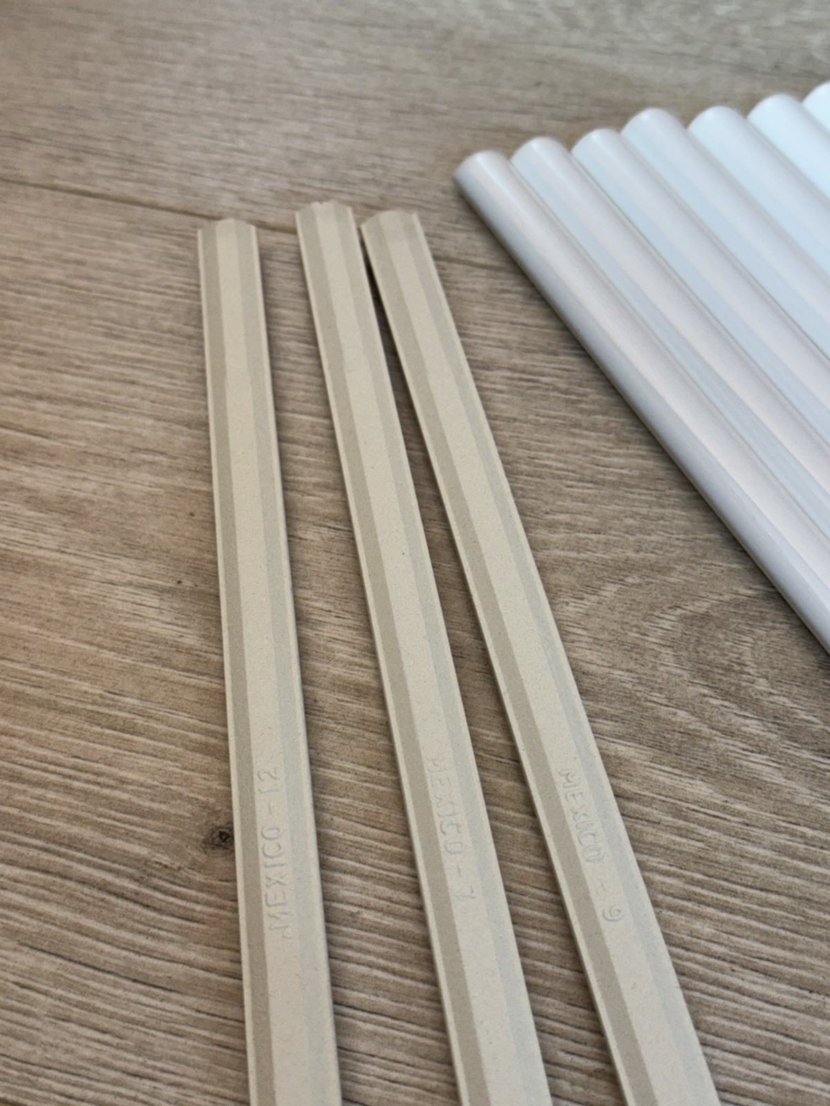 12)LuxeCraft Arctic White Glossy 1/2 in. x 12 in. Glazed Ceramic Jolly Tile Trim
