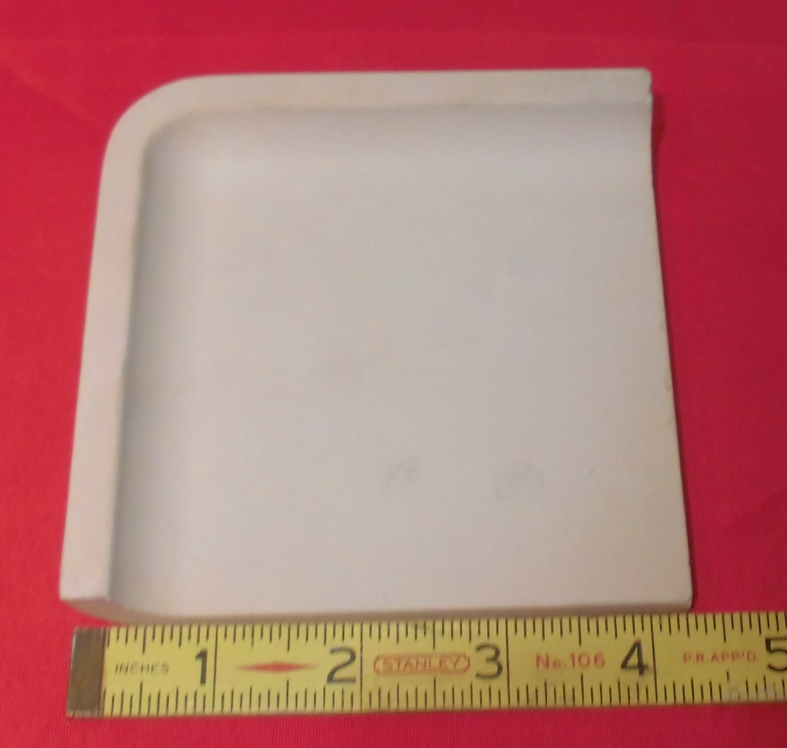 Pink Blush; Glossy Radius Corner Bullnose Ceramic Tile 4-1/4″ by American Olean