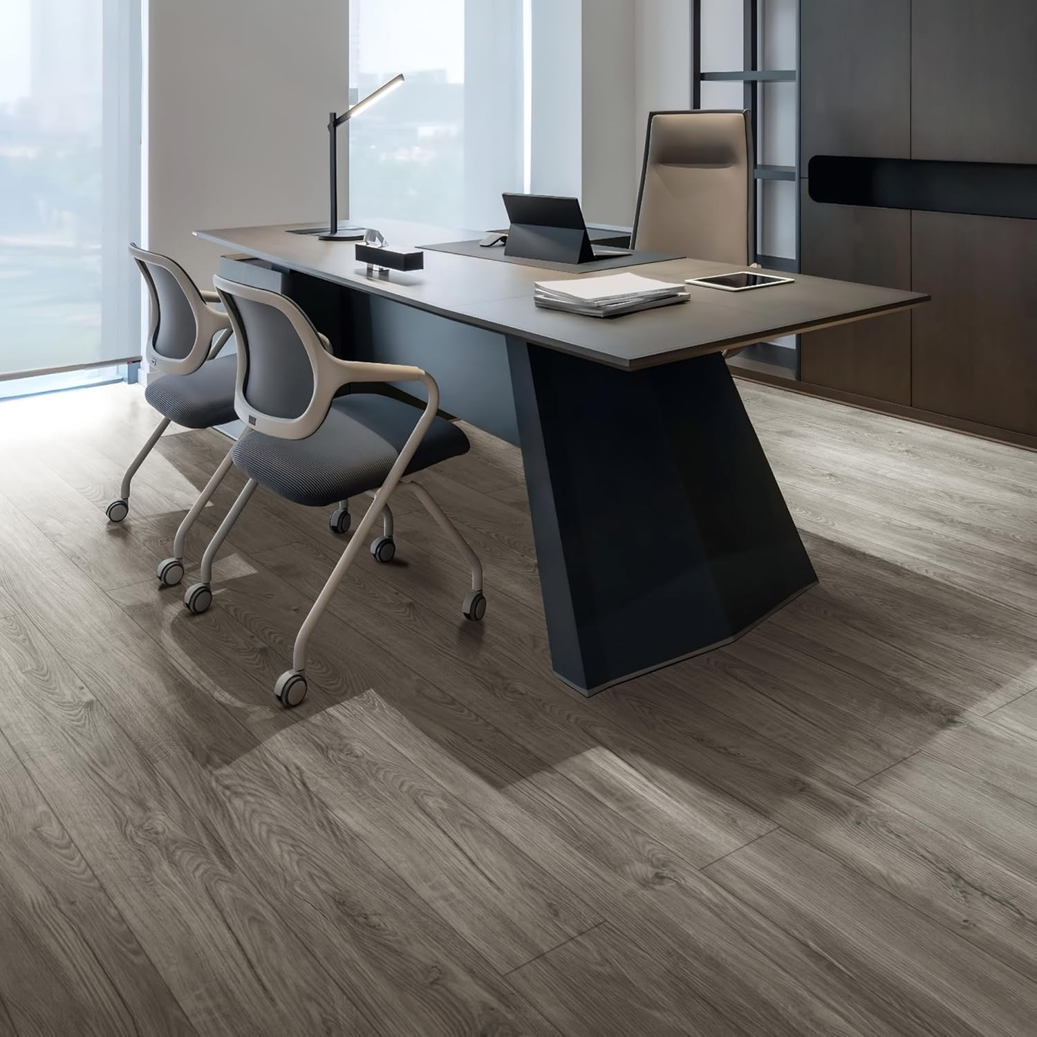 48″ X 7.2″ SPC Click-Lock Floating Floor Tiles (24 Sq. Ft), 10-Pack Luxury Wood