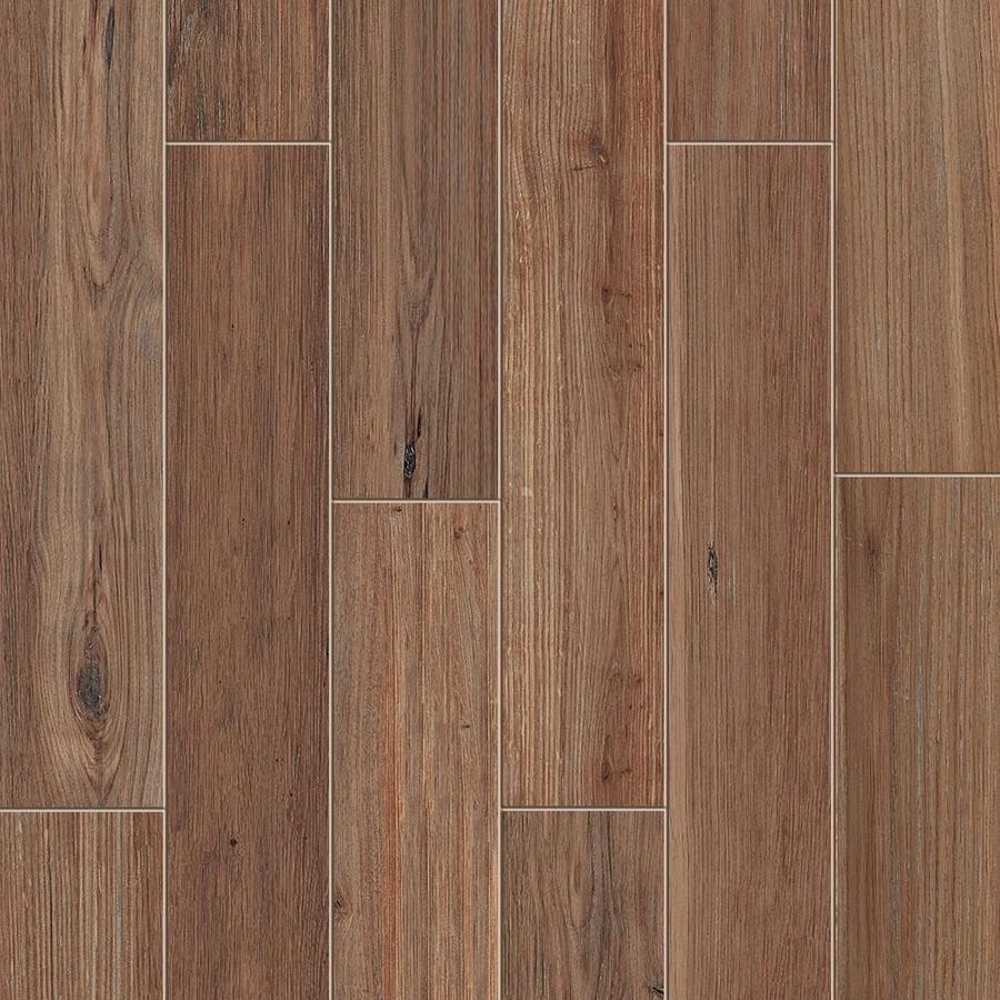 Shenandoah Mahogany 6×36 Porcelain Wood Look Floor Wall Tile 1.43-sq ft Pieces
