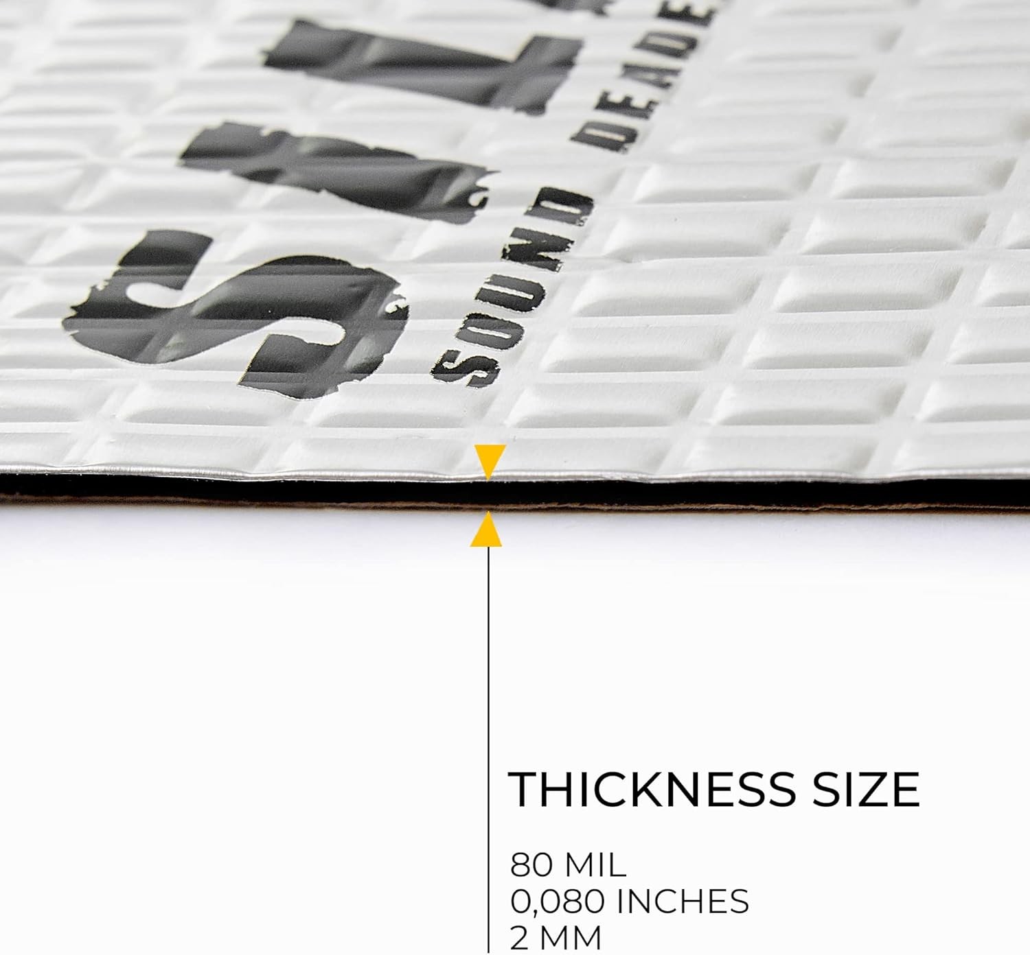 80 mil (2mm) 36 sq ft (3.4 sq m) Car sound insulation mat –