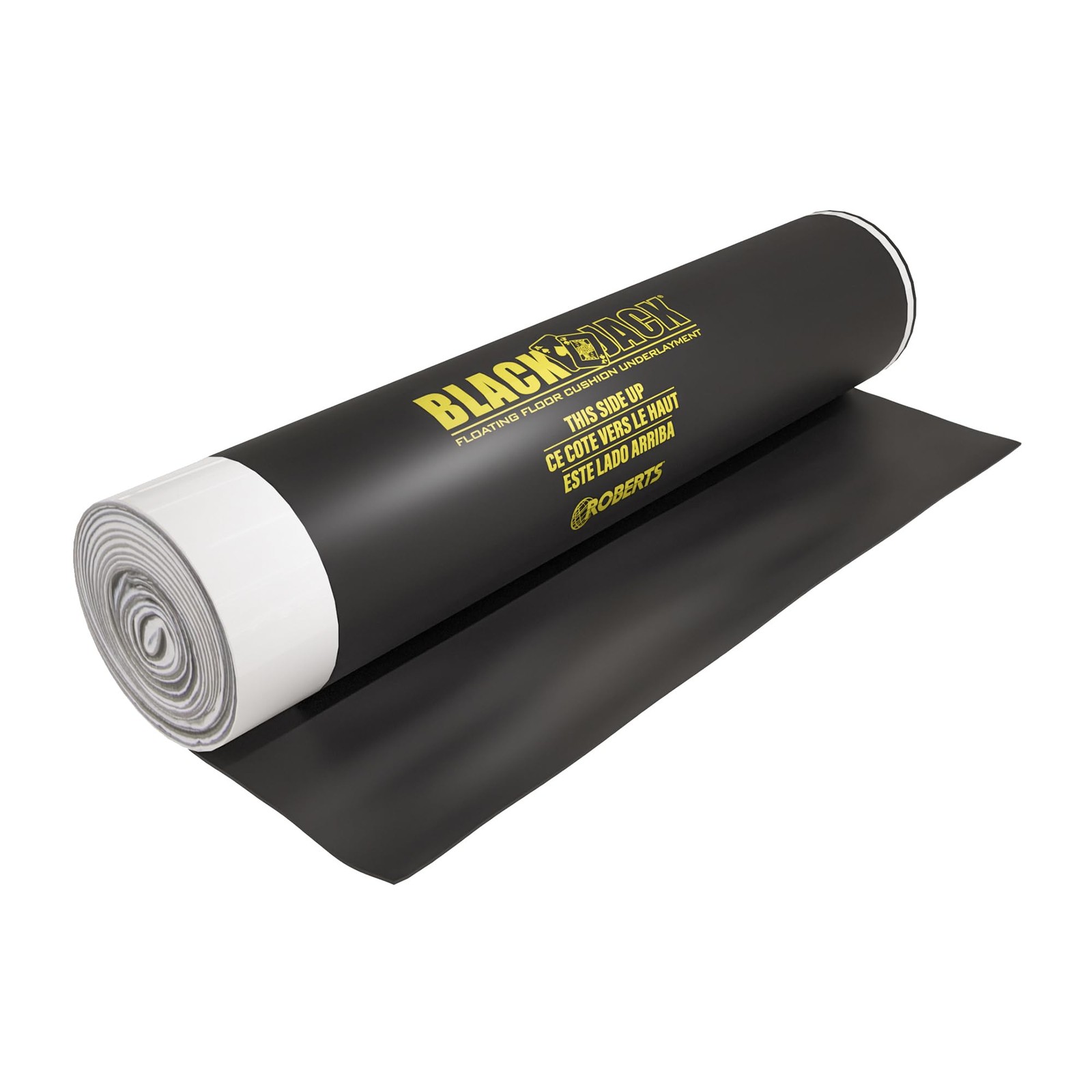 Black Jack Underlayment – 100 sq. ft. Roll – 43″ x 28′ x 2.5 mm