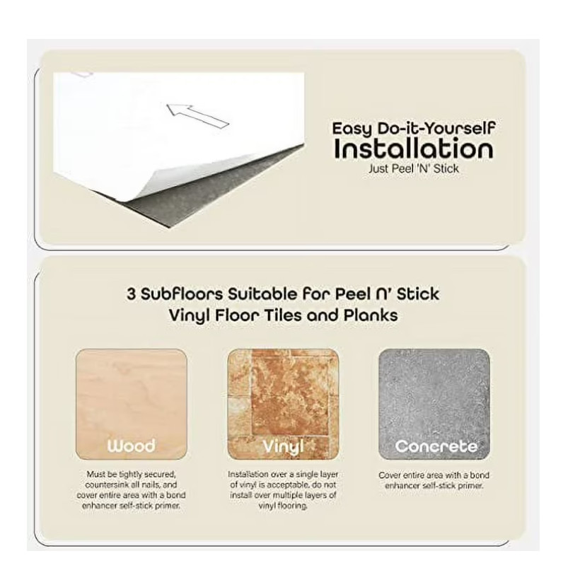 20 Tiles Vinyl Floor Tiles Self Adhesive Peel And Stick Black Flooring 12×12 in