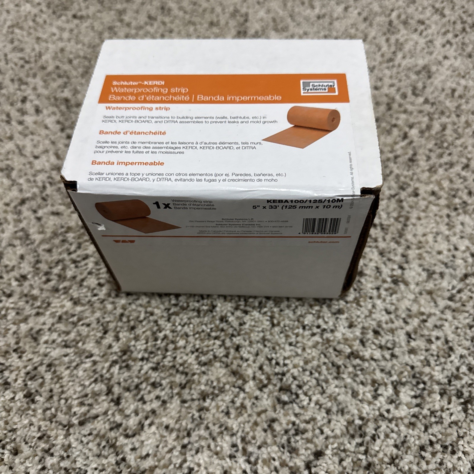 Schluter Kerdi Band 5″x33′ Waterproofing Membrane Strip KEBA100/125/10M