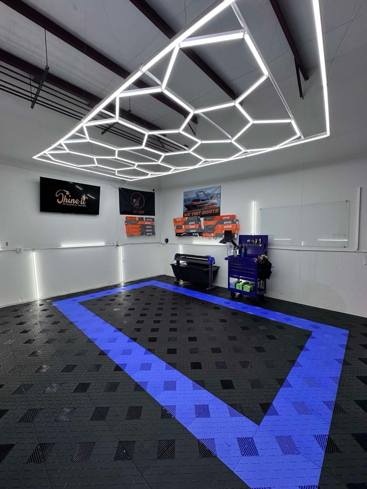 Dark Gray (Graphite) HYBRID-X garage tiles 50 square feet 17” X 17” MADE IN USA