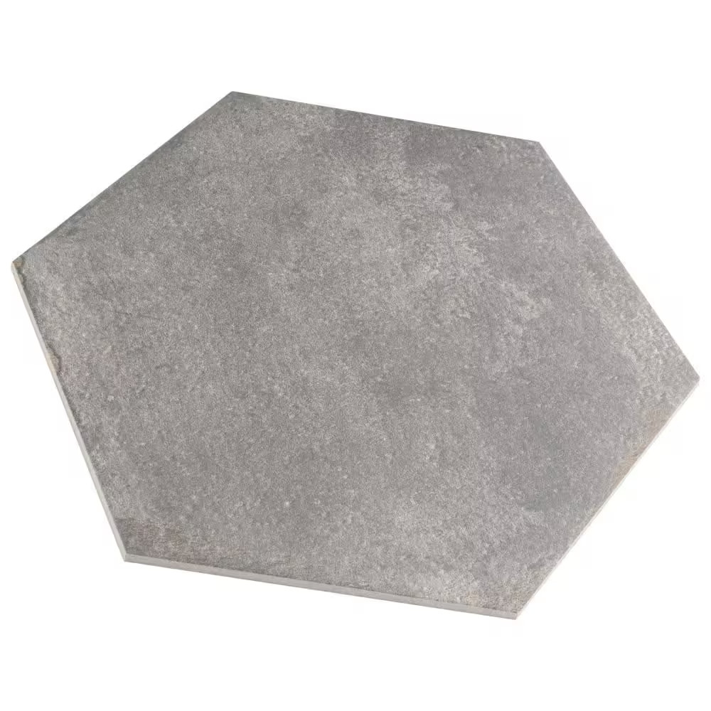 D’Anticatto Hex Notte 11 In. X 12-3/4 In. Porcelain Floor and Wall Tile (11.25 S