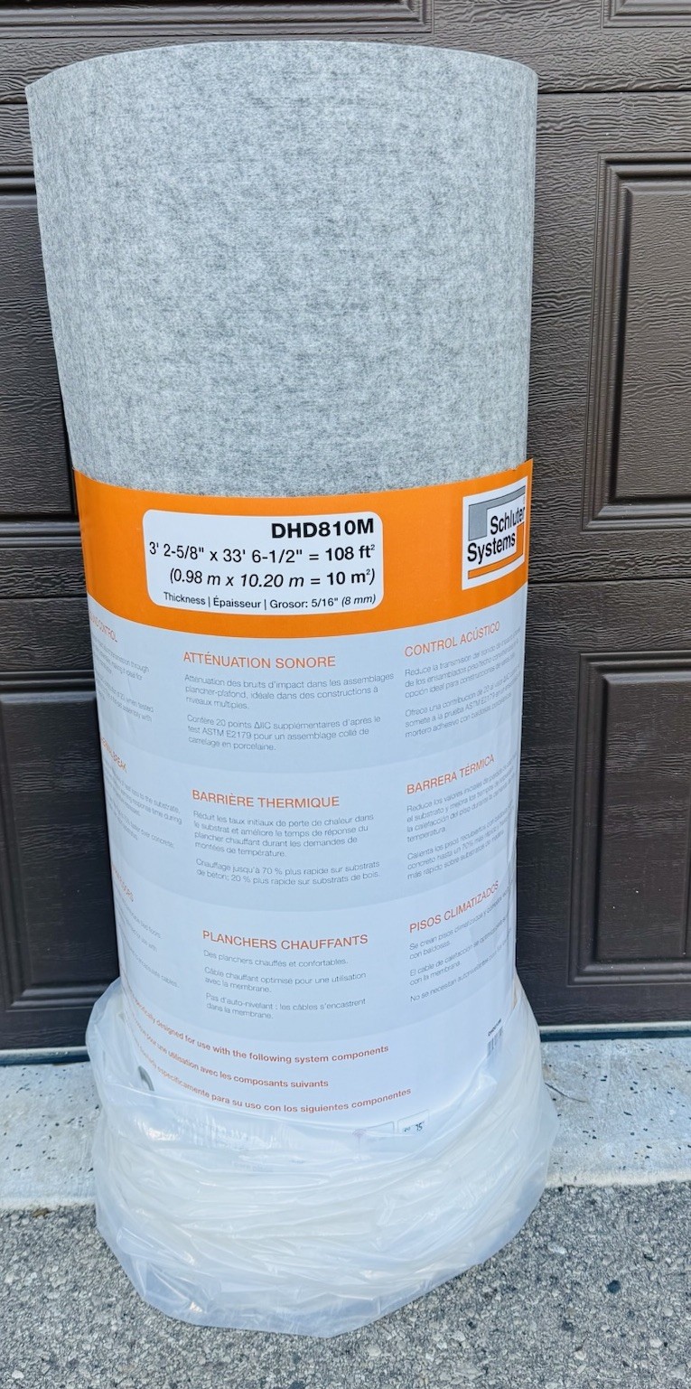 Schluter DHD810M Ditra Heat DUO Uncoupling Floor Membrane 108 Ft² Roll Underlay