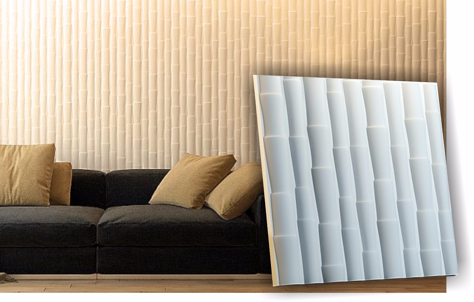 Mold for 3D Wall Panel Fake Stone Coating Wall Chalk Cement Stone