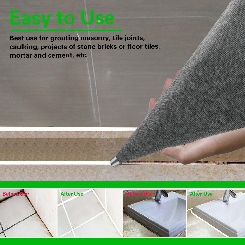 Reusable Grout Bag 12 by 24 Inch PVC Waterproof for Masonry and Tiling Projects