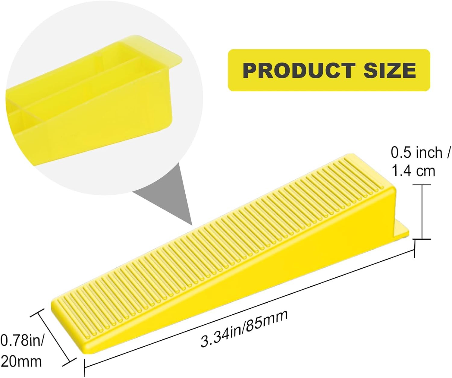 Tile Leveling System Tile Wedges, Reusable Tile Leveling Wedges for 1/8″