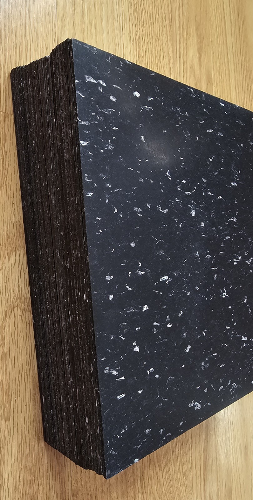 Flextile Commercial Vinyl Composition Tile 12×12 Black White Speckle VCT Lot 22