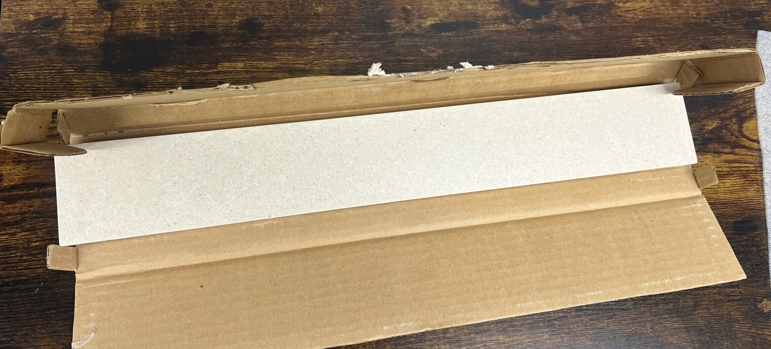 Swanstone 3-in H x 21-in L Bathroom Side Splash in Tahiti Sand