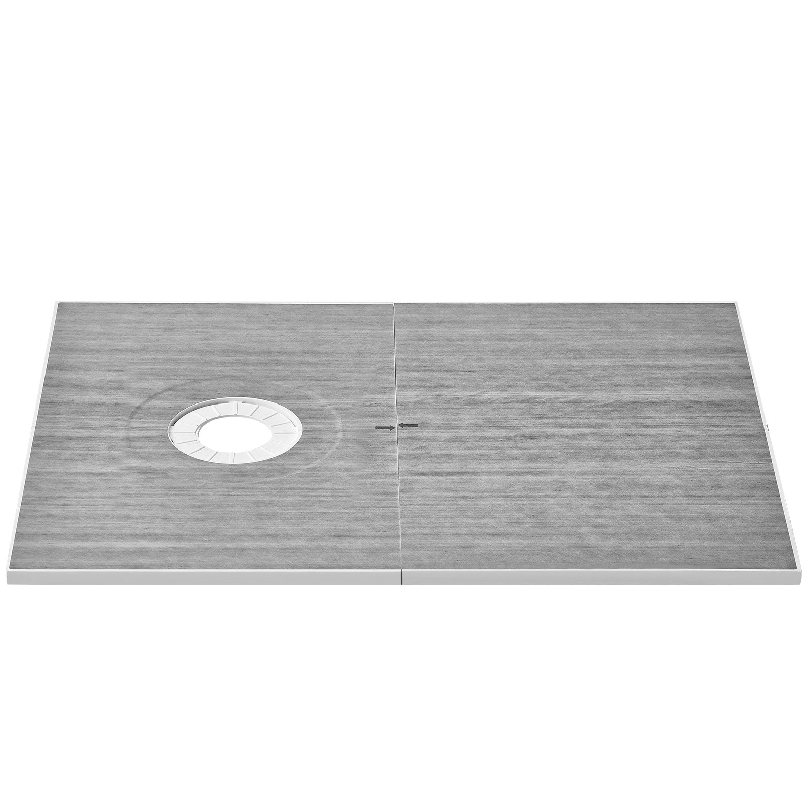 VEVOR Waterproofing Shower Curb Tray Kit 60″x38″ w/ Offset Drain Thickened