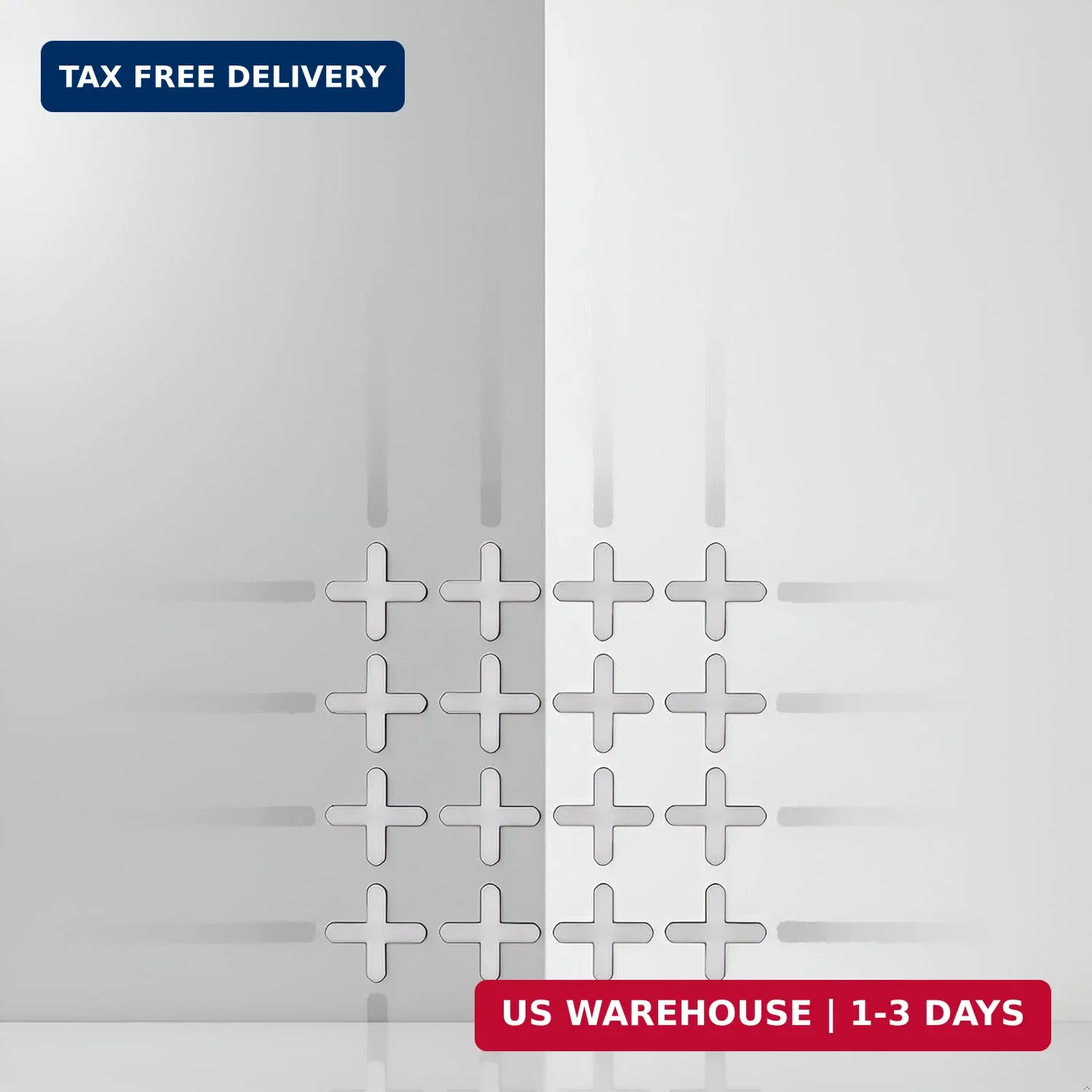 500 Pcs White Tile Levelers – Spacers for Ceramic Tile & Stone Installation (2.5