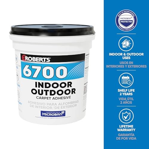 ROBERTS 6700-1 1 Gallon Indoor/Outdoor Carpet/Artificial Turf 1 Gallon, White