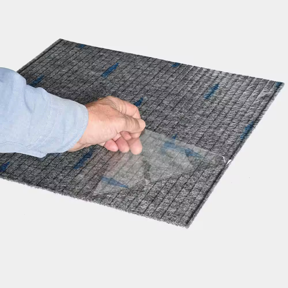 Wide Wale – Rib – Ash Indoor/Outdoor 18 X 18 In. Peel and Stick Modular Carpet T