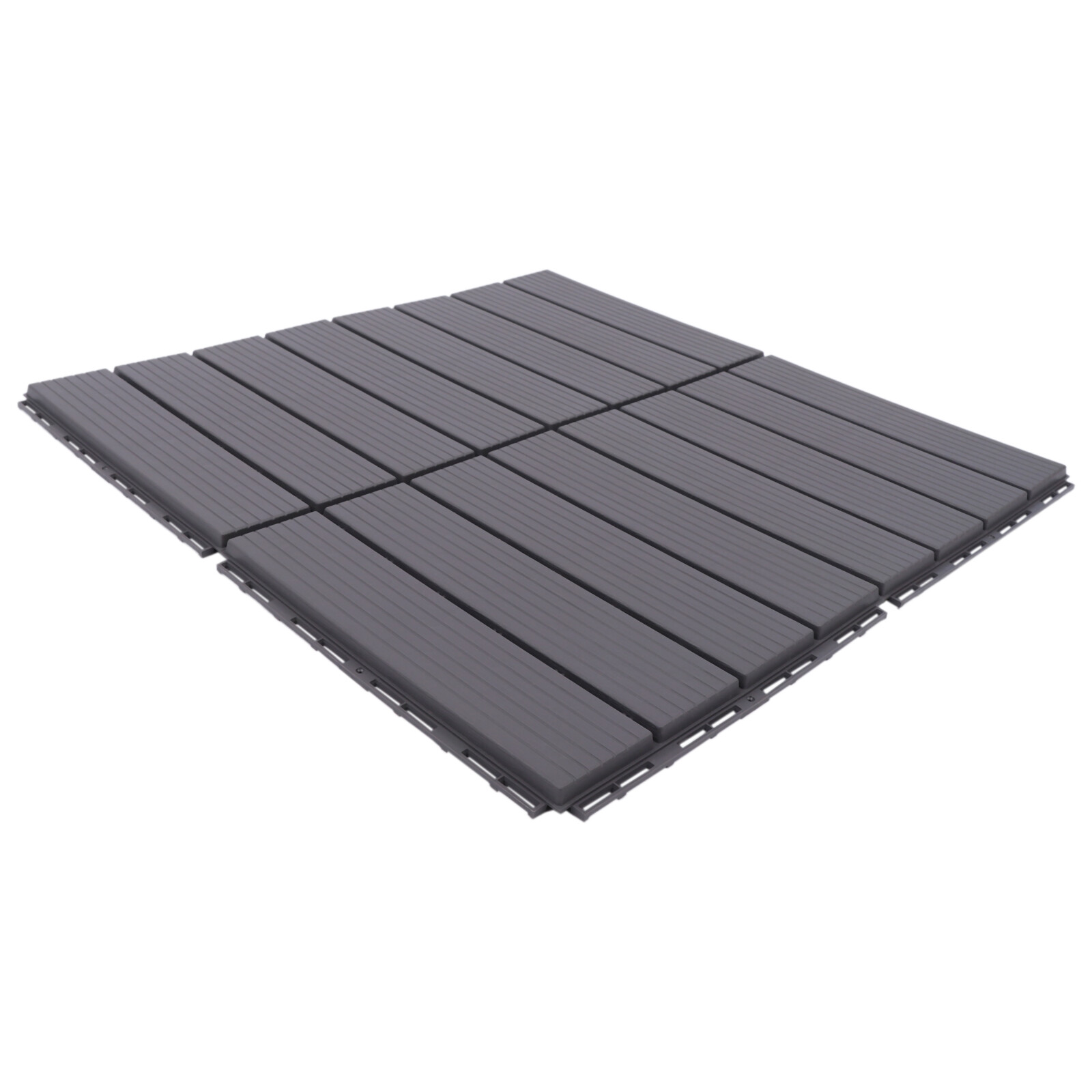 22 Pack Plastic Interlocking Deck Tiles Patio Deck Tiles 12″X12″ Waterproof PP