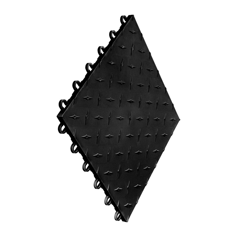 Diamondtrax 12-SERIES Jet Black 12”x12” 10-pack ( 10 SF per 10-pack )