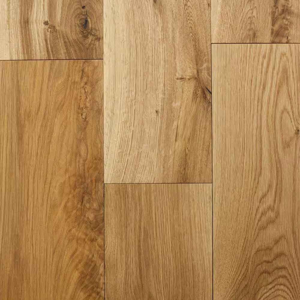 Castlebury Natural Eurosawn White Oak 3/4 In. T X 4 In. W Wire Brushed Solid Har