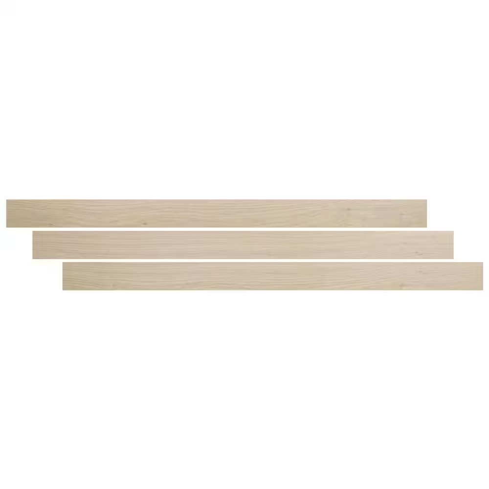 Beach Buff 0.76 In. T X 2.15 In. W X 78 In. L Luxury Overlapping Stairnose Moldi