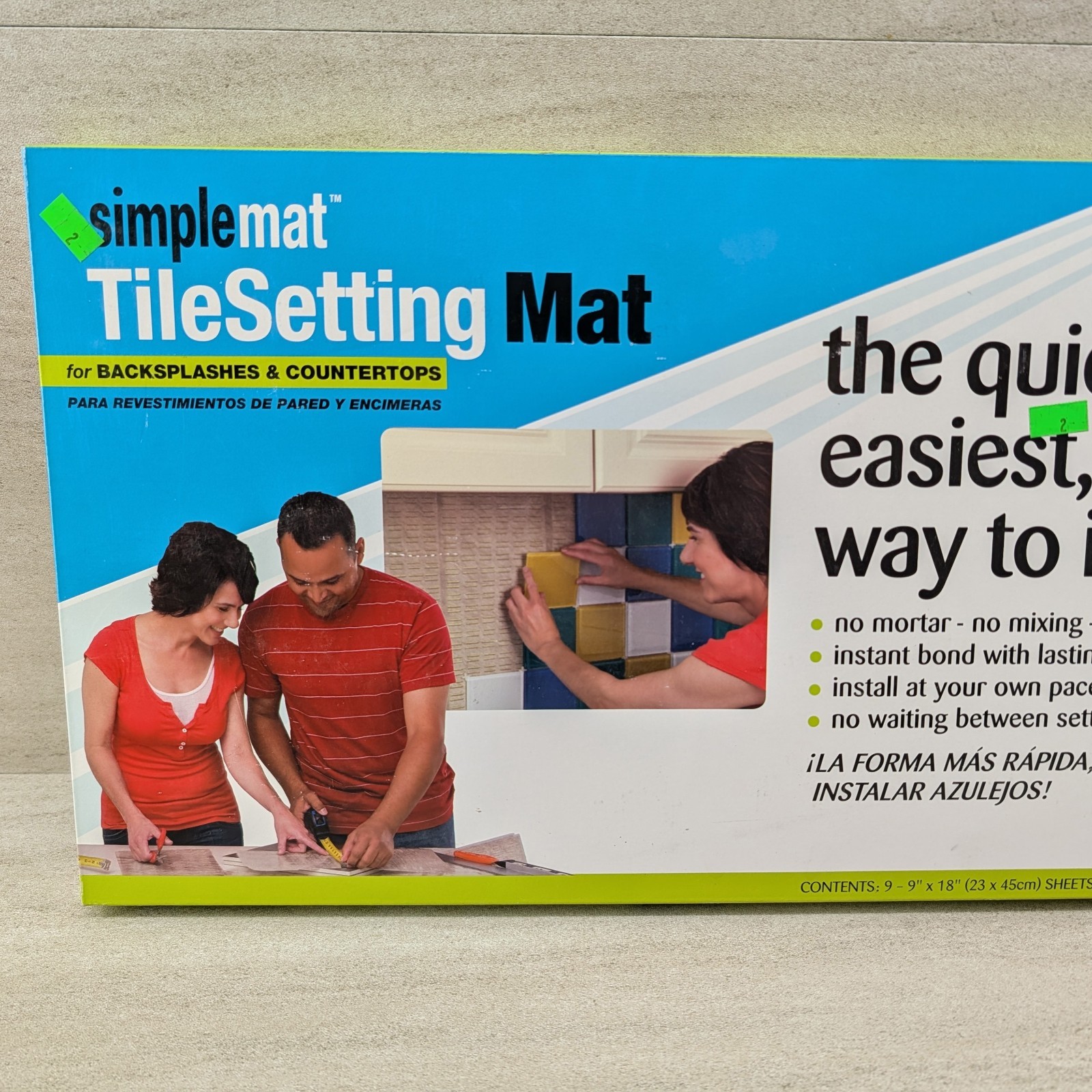 Custom Building Products SimpleMat Tile Setting Mat Backsplash Countertop 10 Sq