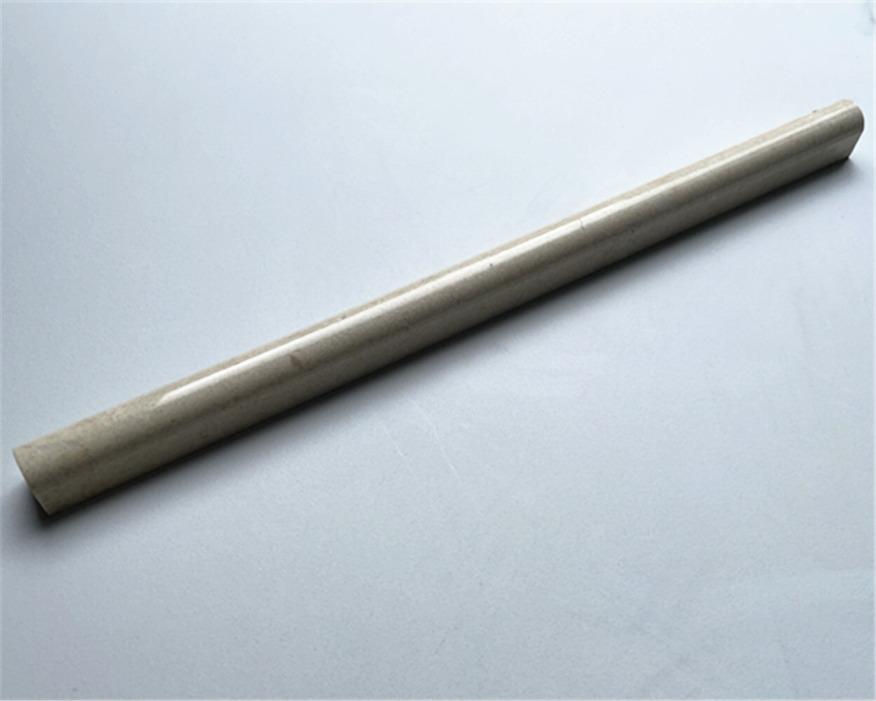 M18P Crema Marfil Marble 3/4×12 Pencil Liner Trim Molding Polished