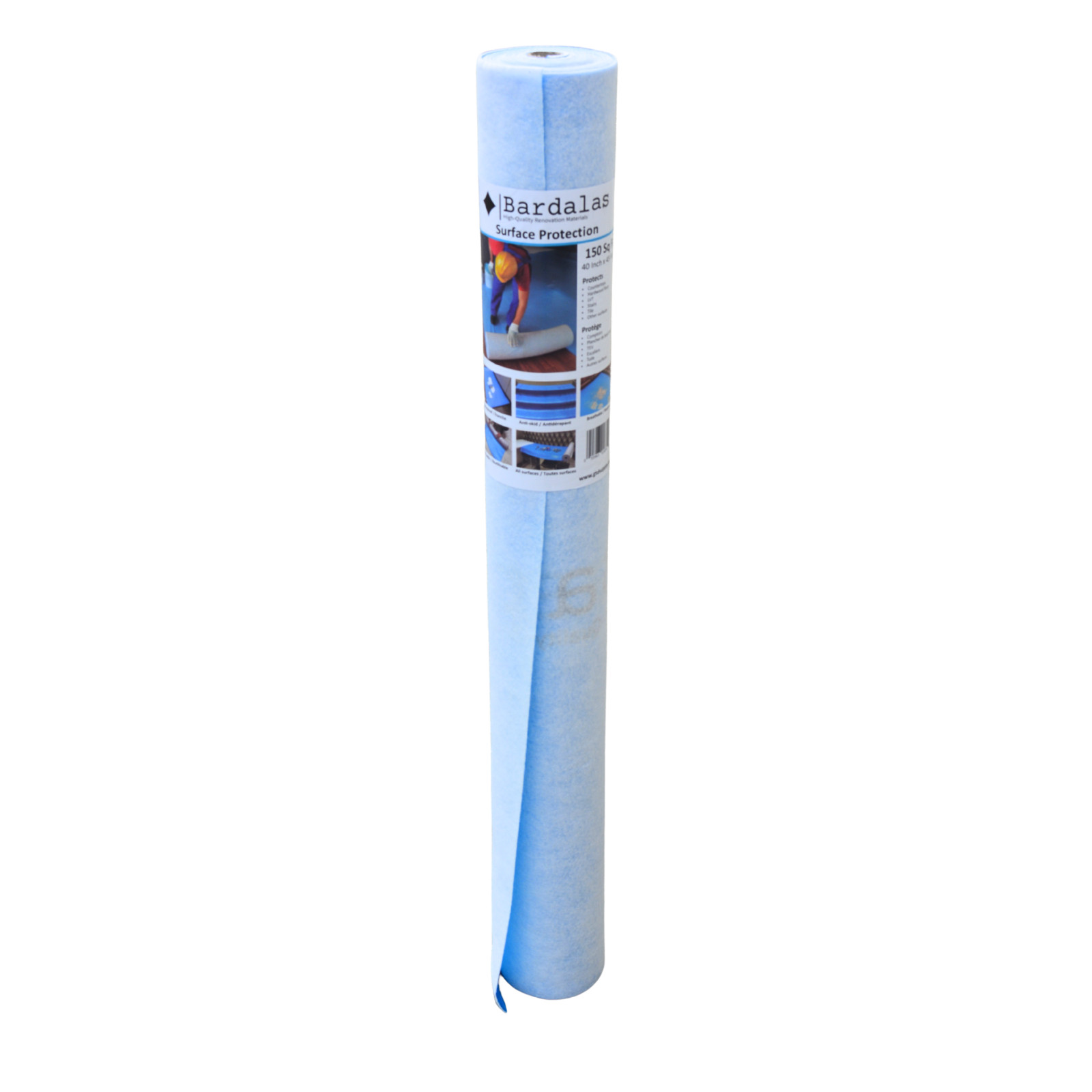 Bardalas Multipurpose Temporary Floor Protection Mat 40 In x 45 Ft Reusable Roll