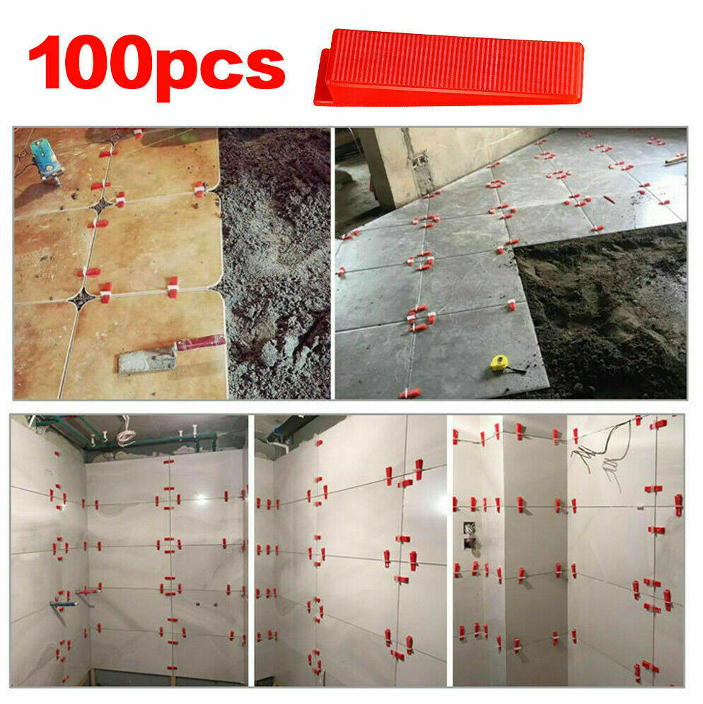 500PCS 1/8″ 3mm Clips Tile Leveling System Set Floor Wall Spacer Tiling Tool Kit
