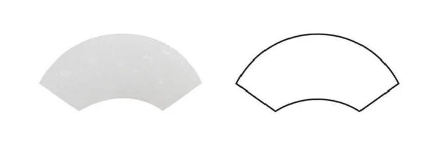 THASSOS WHITE MARBLE HONED QUARTER – ROUND TRIM MOLDING 1″x12″
