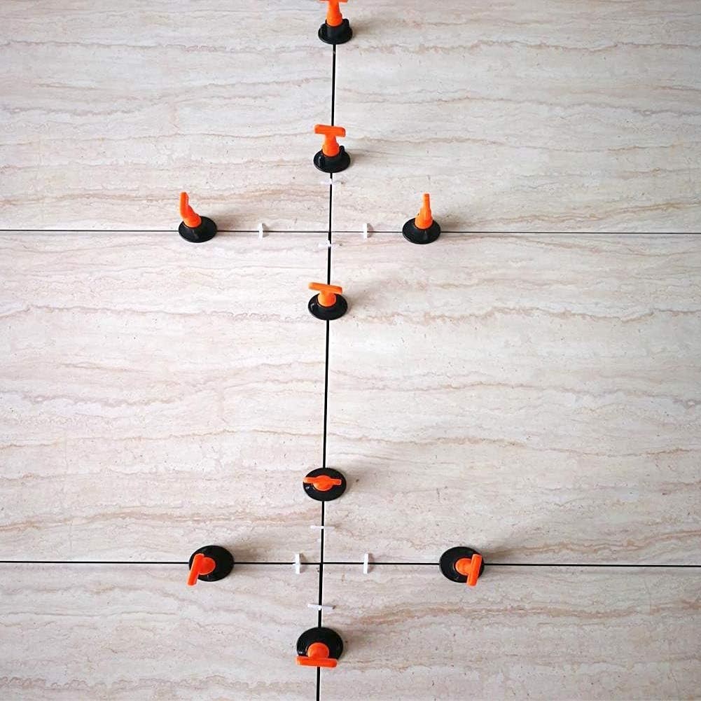 100pcs Tile Leveler Spacers and 500PCS 2mm Tile Spacer,Tile Leveling System with