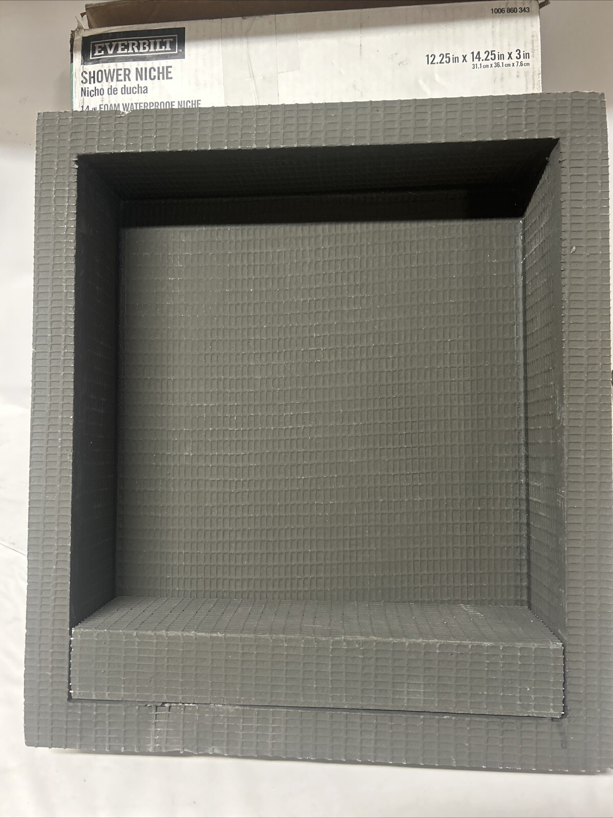 Everbilt EVB1214N Small 13-1/4in X 15-1/4in X 3-1/2in Adjustable Shower Niche