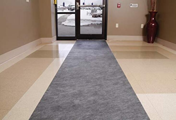 New Pig Grippy High-Traffic Floor Mat 3’ x 50’ | 3′ x 50′ Roll Gray Low Profile