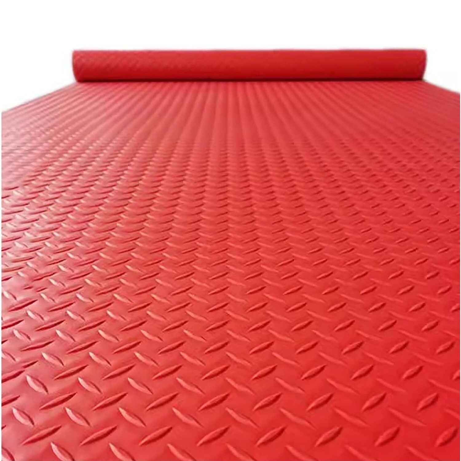 Garage Flooring Mat Roll Trailer Floor Protecting Covering Raised Mat Non-Slip