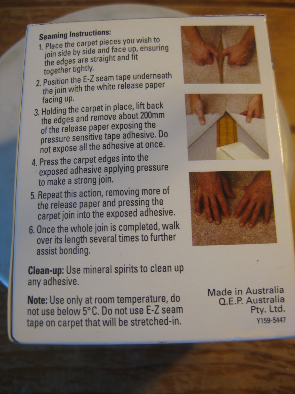 Capitol CARPET EZ SEAMING JOINING ADHESIVE TAPE for Indoor Carpet, Wardrobe, 5m