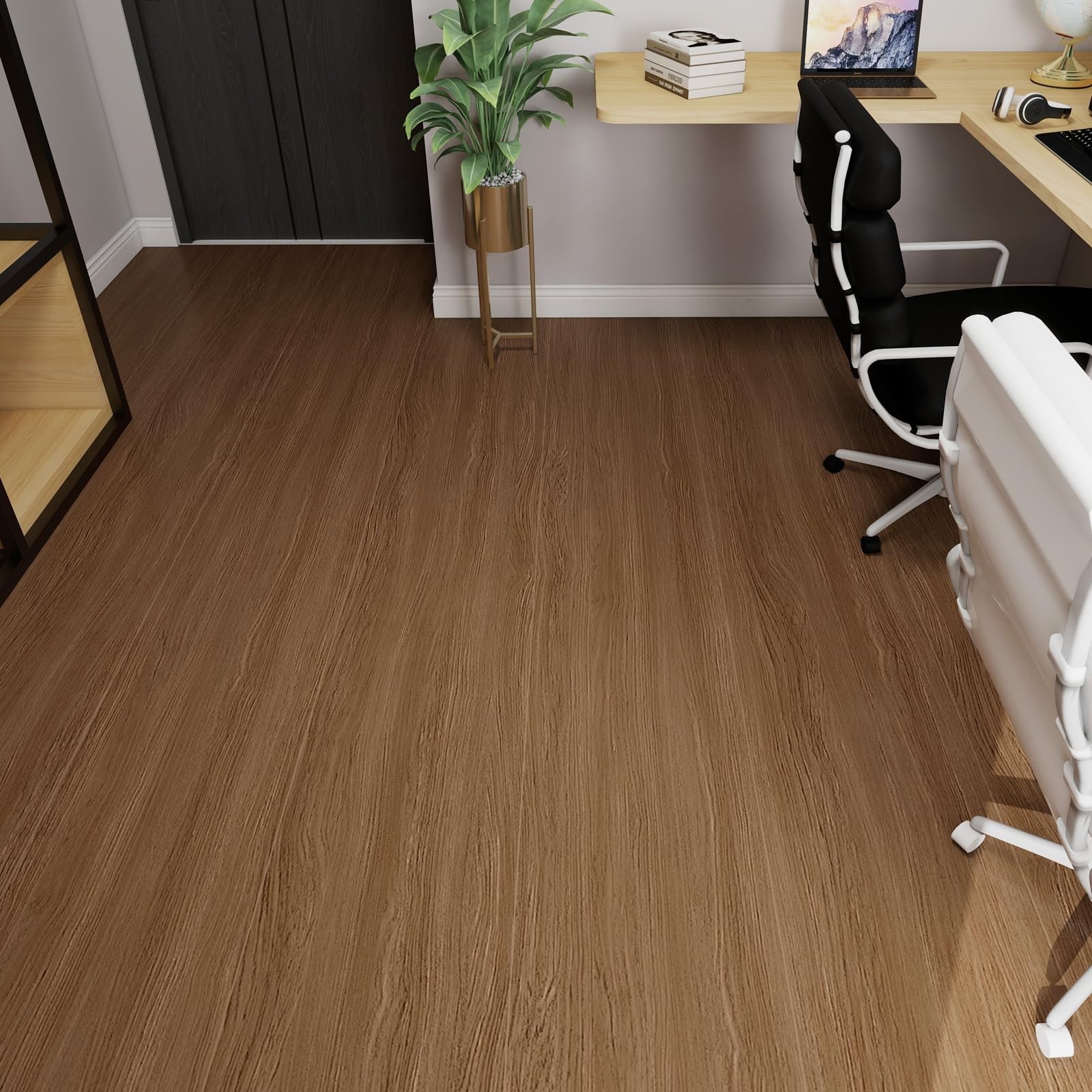 Wood Grain Peel and Stick Floor Tiles 11.8″ x 118″ Roll, Self Adhesive Vinyl …