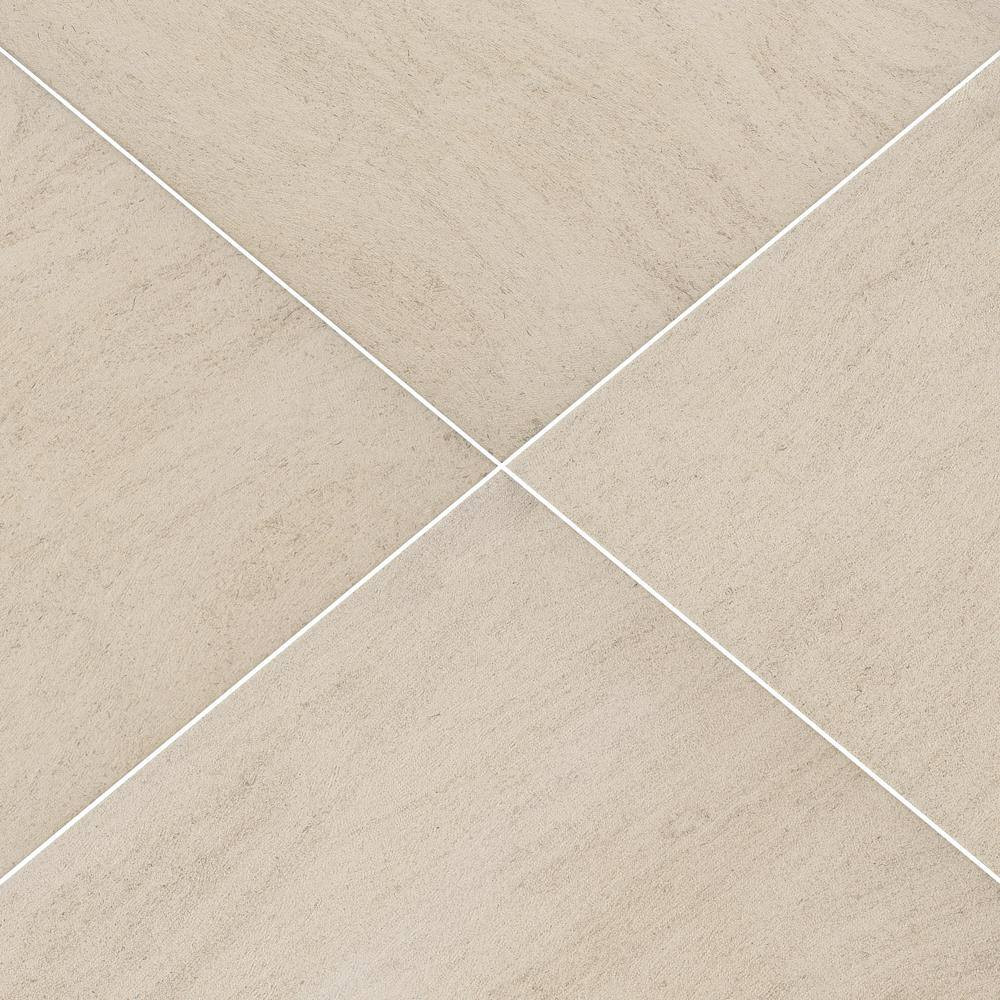 Living Style Beige 2 Cm. X 24 In. X 24 In. Matte Porcelain Stone Look Paver (8 S