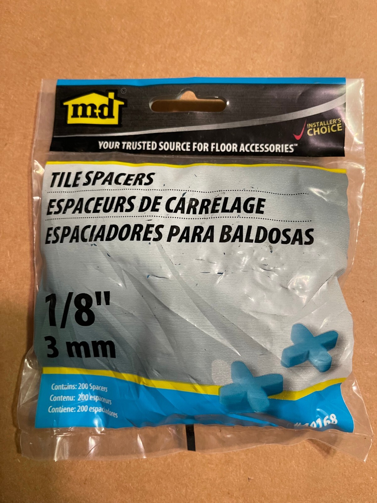 M-D Building Products #49168 1/8 Inch Tile Spacers, 200/Bag