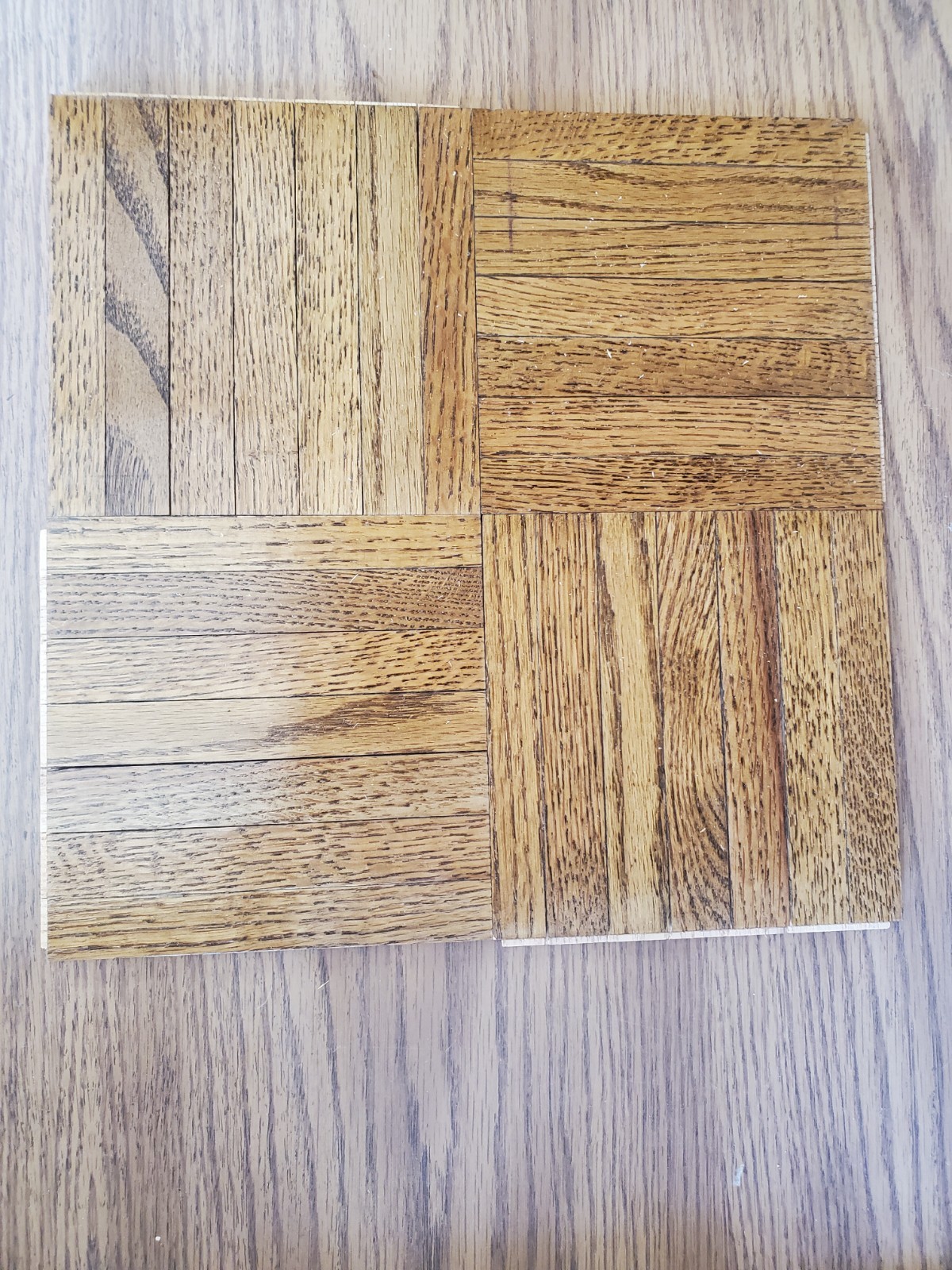 Hartco Solid Oak Parquet Flooring 12 X12 25 Sq Feet. New Old Stock