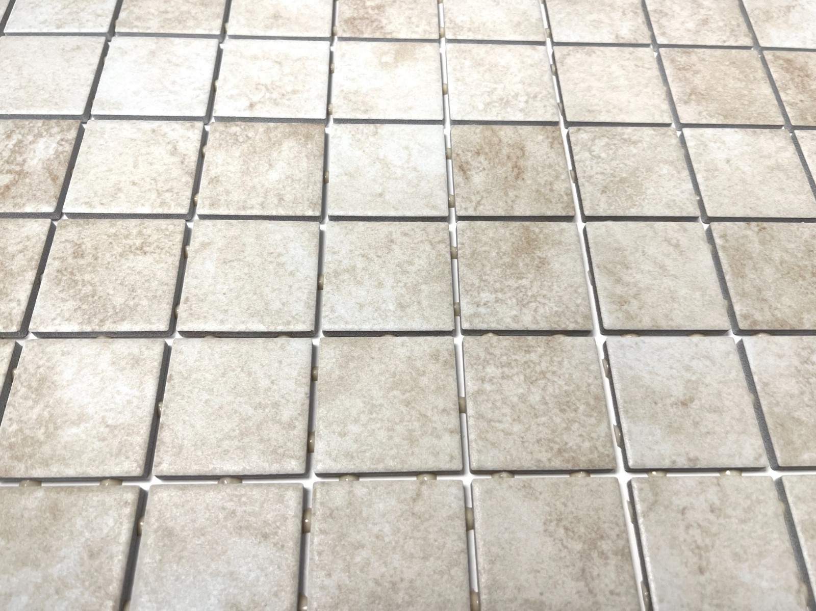 2×2 Beige Matte Floor and Wall Porcelain Mosaic Tile