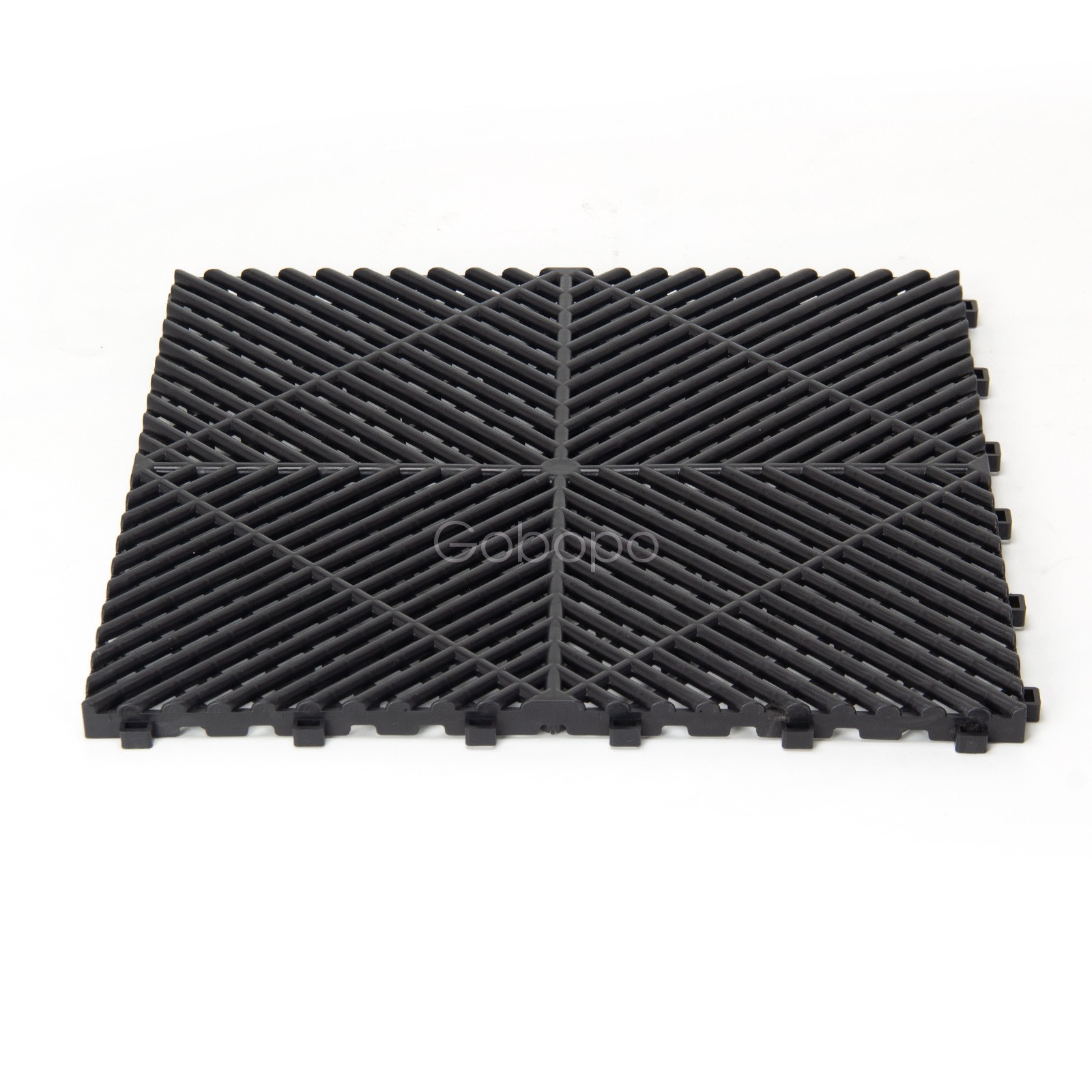 50pcs Black Garage Floor Tile 15.75*15.75″ Interlocking Garage Flooring Mats