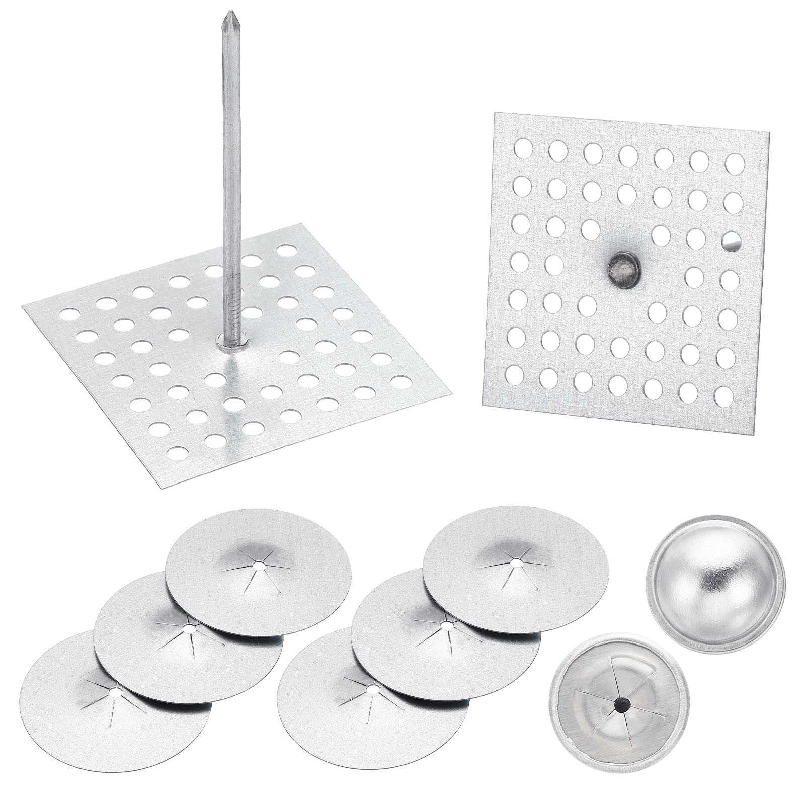2-1/2inch Perforated Insulation Pins for Wall and Ceiling (100 Set / 300 Pieces)