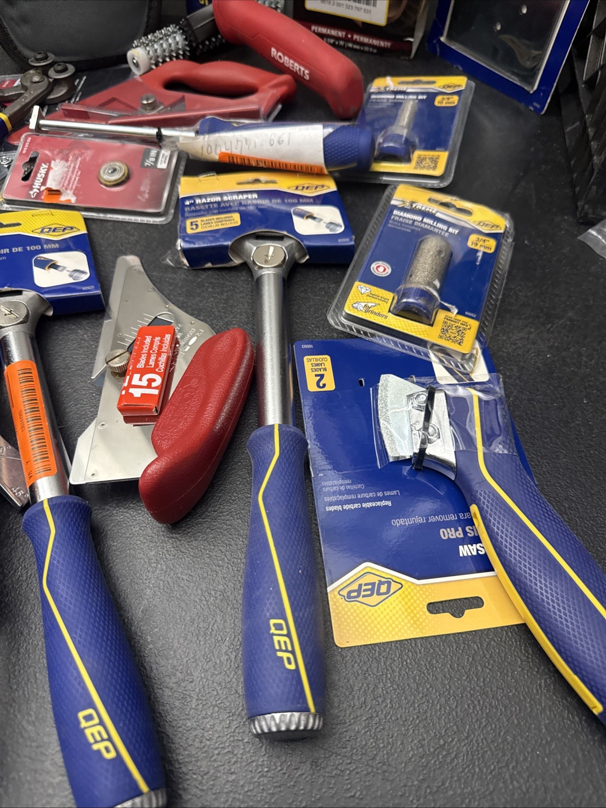 *Mixed Lot* QEP Tools Glass Tile Nipper, Grout Saw, Title Cutter, Striper Blades