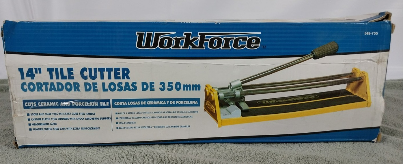 Workforce 14″ Tile Cutter THD14 Ceramic Porcelain Tile Tool Lightly Used