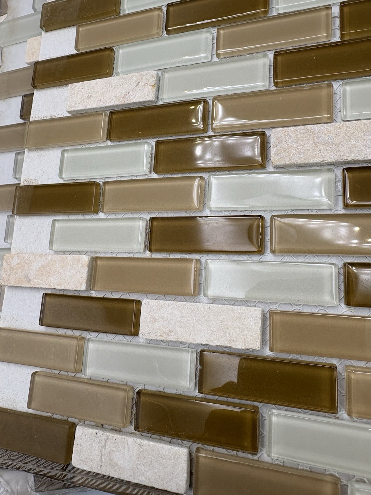 Lot Of 6 Glass Mosaic Tile Sheets 12″x 12″