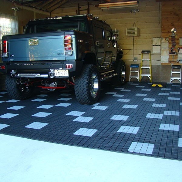 12 New 12″ x 12″ Mylec Dekmat # 990 Black Slip Resistant Floor Tiles Case Hockey
