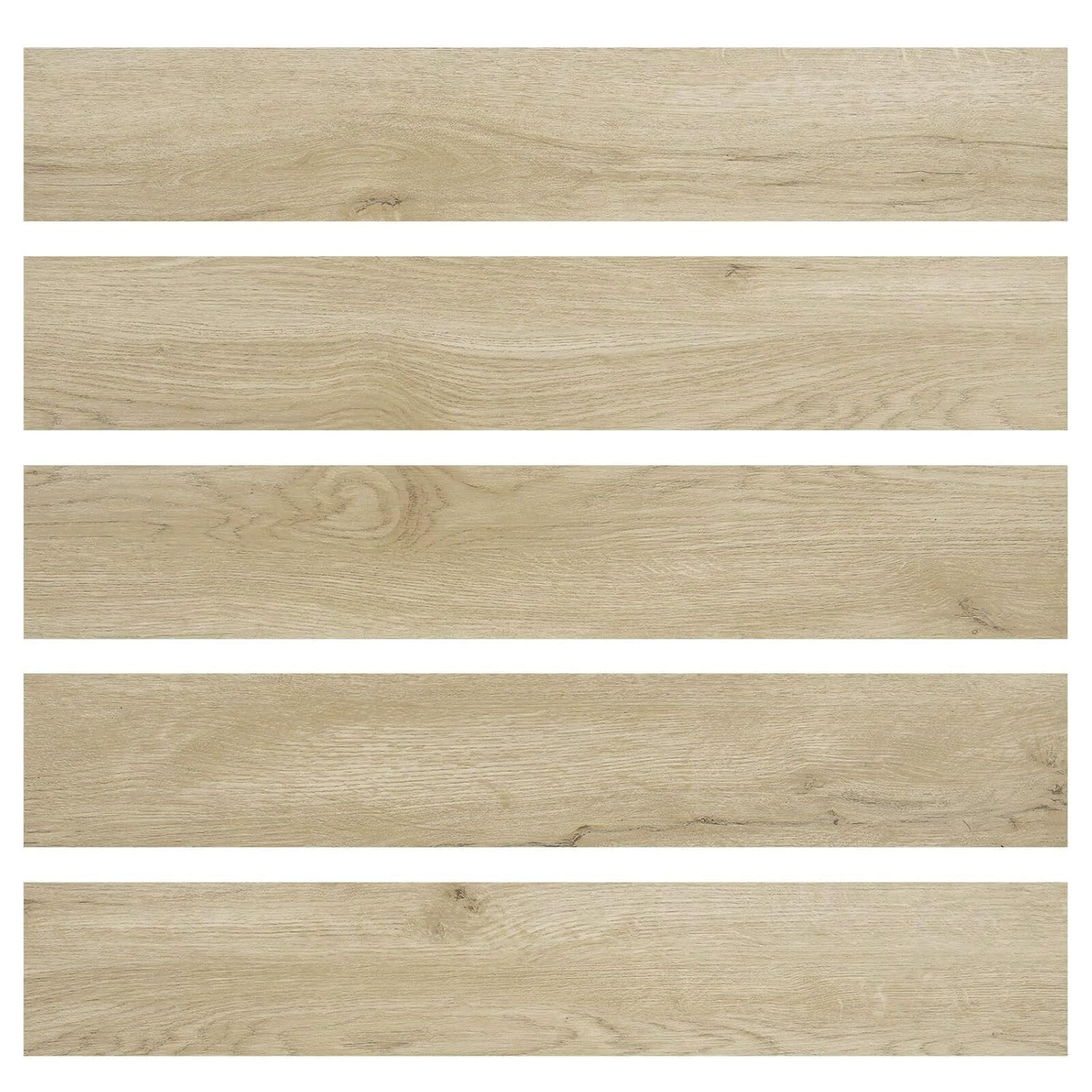 Peel and Stick Vinyl Floor Tile, 36 Pack, 54 Sq Ft, Wood Look, Waterproof, DIY